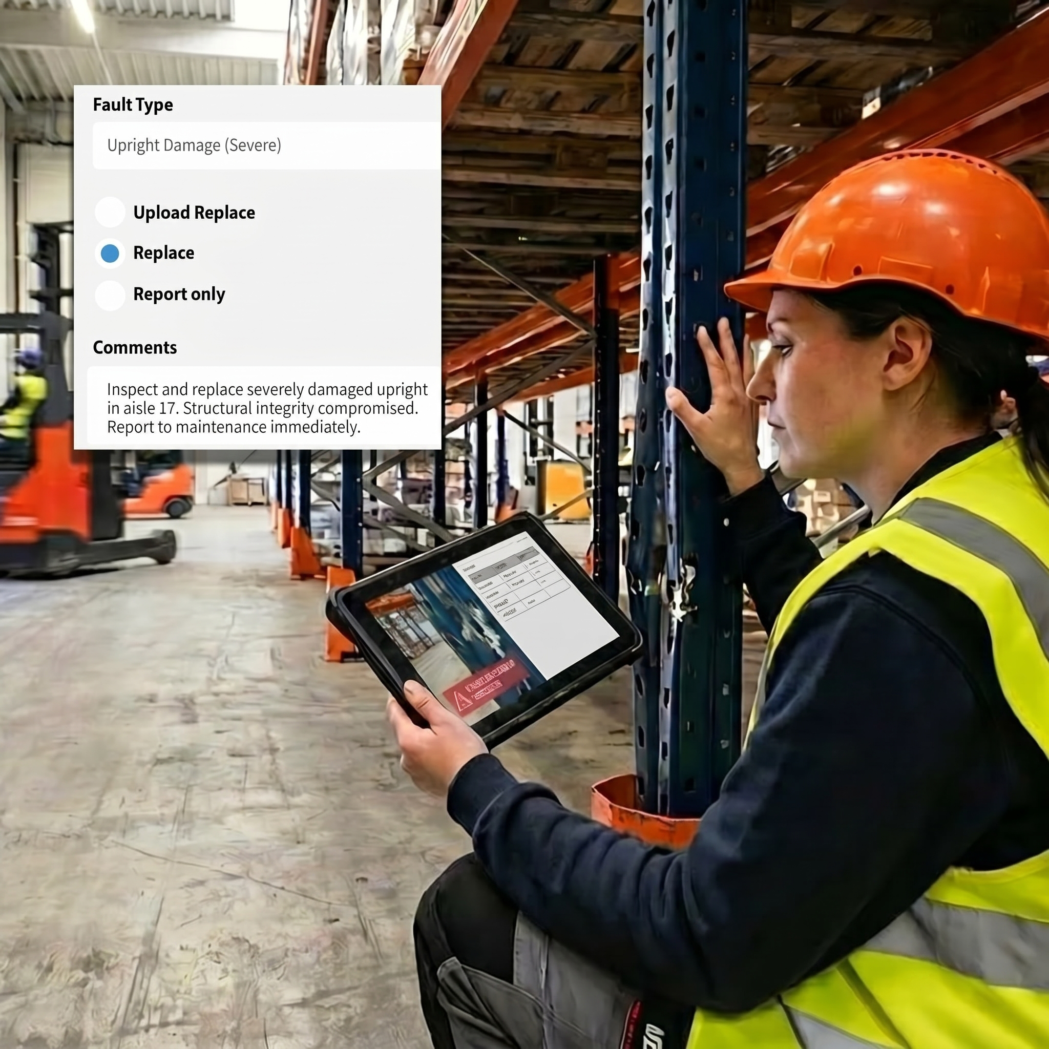 Warehouse Racking Inspection mobile app
